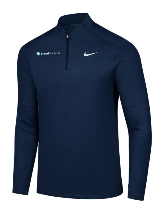 Nike Dark Navy Dri-FIT Element 1/2-Zip Pullover w/Bread Financial Logo