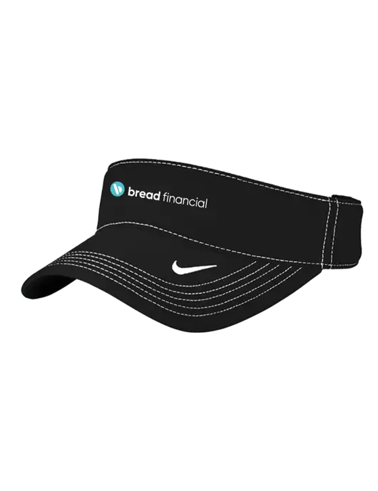 Nike Black Dri-FIT Ace Visor w/Bread Financial Logo