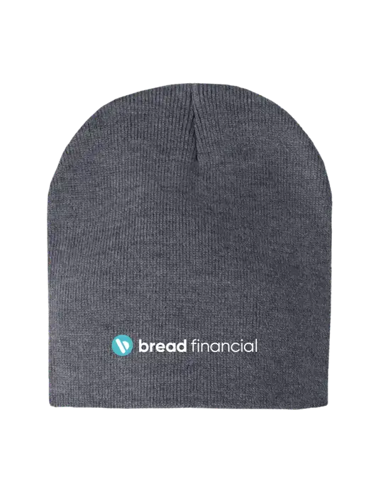 Dark Grey Heather Element Knit Beanie w/Bread Financial Logo
