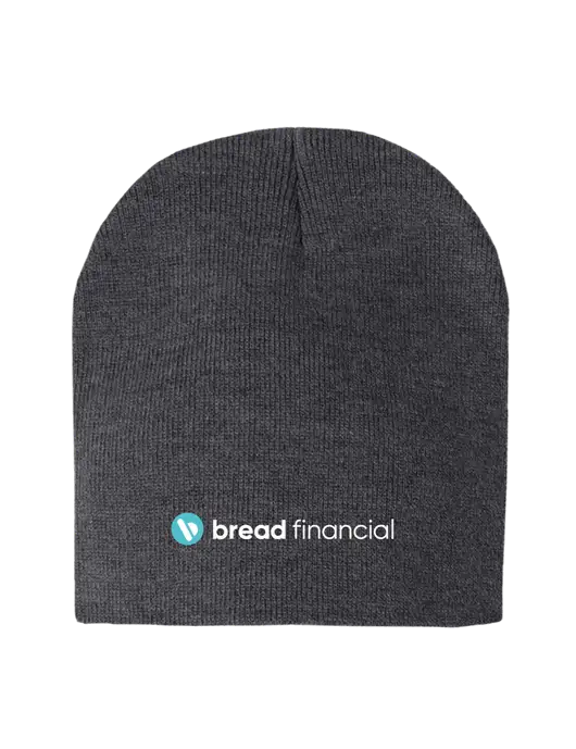 Charcoal Heather Element Knit Beanie w/Bread Financial Logo