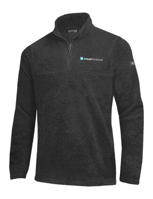 Columbia Charcoal Heather Steens Mountain Fleece 1/2 Zip Pullover w/Bread Financial Logo
