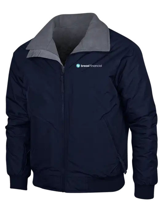 Navy/Heather Grey Classic Challenger Jacket w/Bread Financial Logo