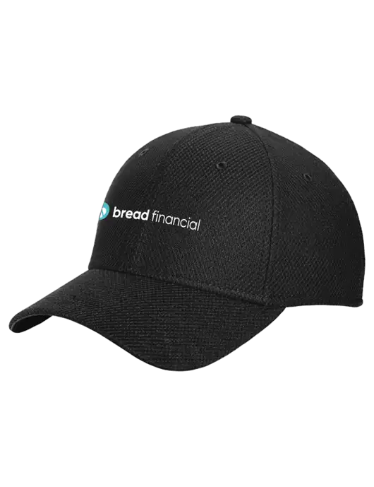 New Era Diamond Era Black Stretch Cap w/Bread Financial Logo
