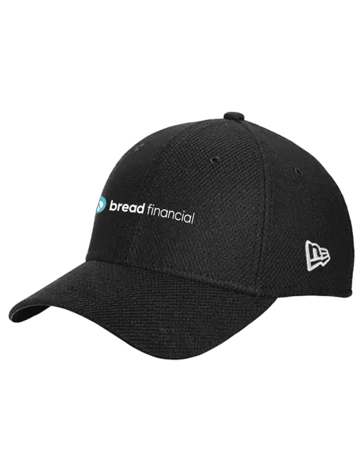 New Era Diamond Era Black Stretch Cap w/Bread Financial Logo