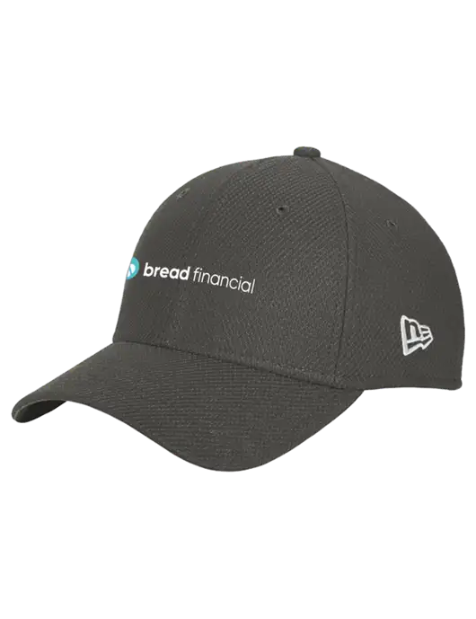 New Era Diamond Era Very Dark Grey Stretch Cap w/Bread Financial Logo