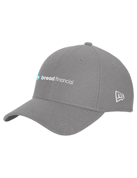 New Era Diamond Era Medium Grey Stretch Cap w/Bread Financial Logo