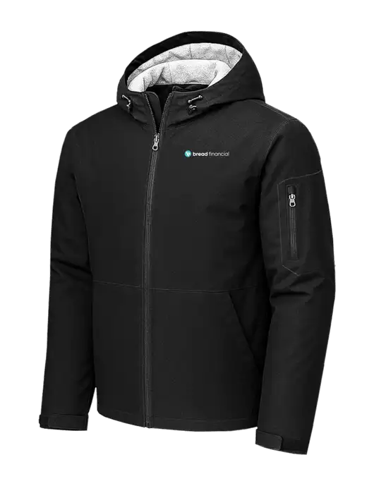 Waterproof Insulated Black Jacket w/Bread Financial Logo