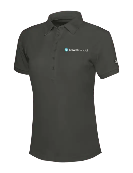 OGIO Womens Dark Grey Jewel Polo w/Bread Financial Logo