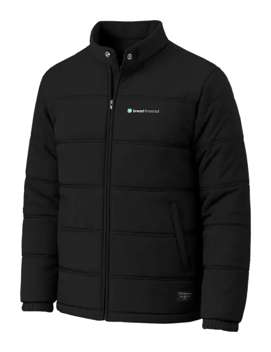 TravisMathew Cold Bay Black Jacket w/Bread Financial Logo