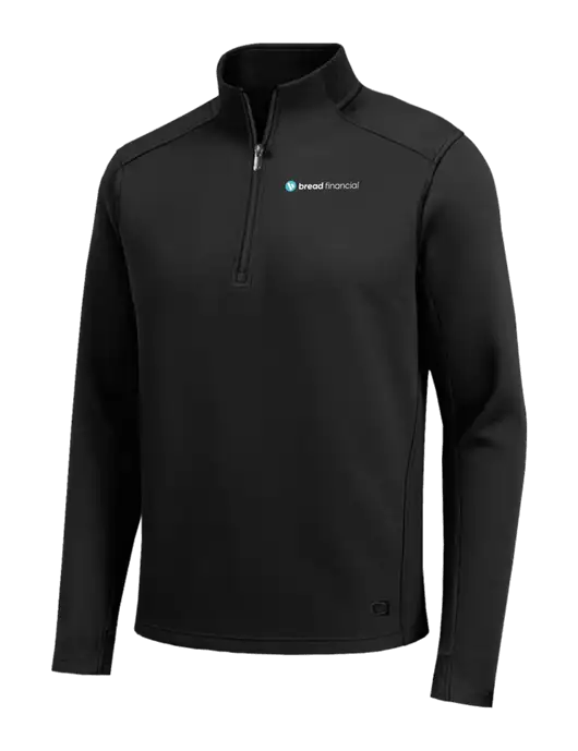 OGIO Transcend Black 1/4-Zip w/Bread Financial Logo