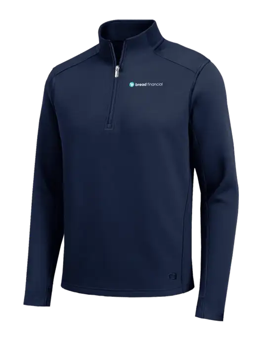 OGIO Transcend Dark Navy 1/4-Zip w/Bread Financial Logo