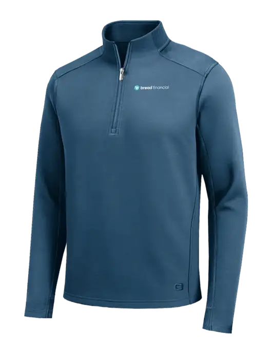 OGIO Transcend Light Navy 1/4-Zip w/Bread Financial Logo