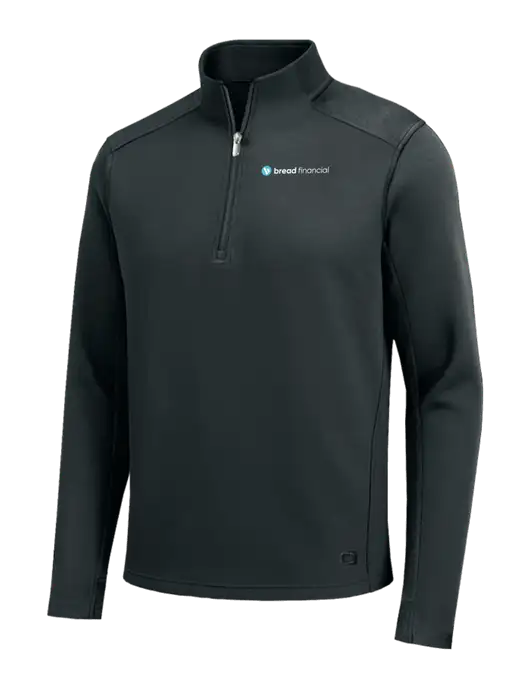 OGIO Transcend Very Dark Grey 1/4-Zip w/Bread Financial Logo