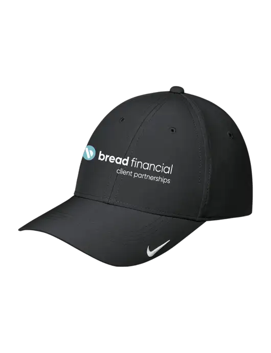 Nike Black Dri-FIT Legacy Cap w/Bread Financial Client Partnerships Logo