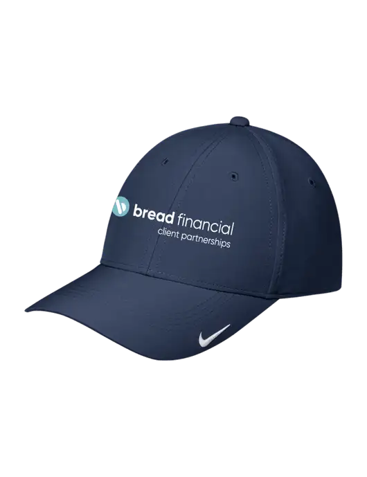Nike Navy Dri-FIT Legacy Cap w/Bread Financial Client Partnerships Logo