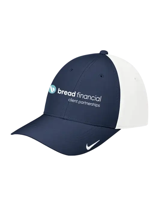 Nike Navy/White Dri-FIT Legacy Cap w/Bread Financial Client Partnerships Logo