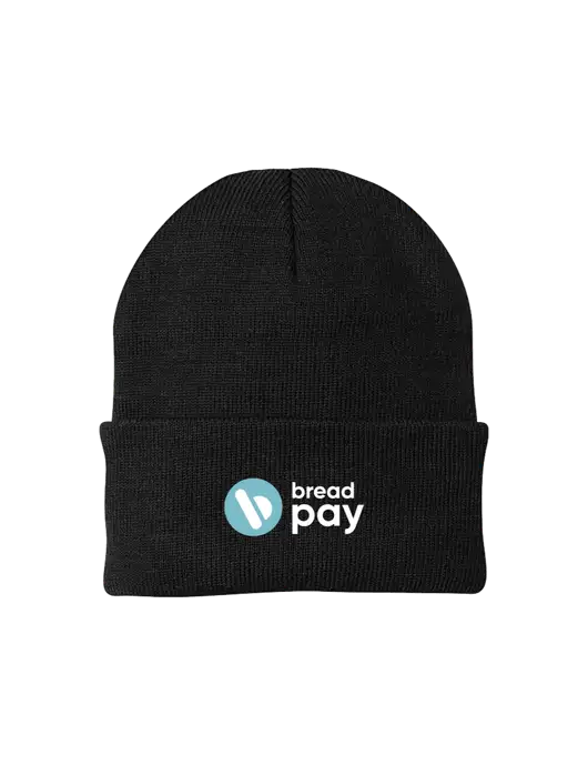 Black Knit Cap w/Bread Pay Logo