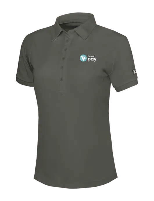 OGIO Womens Medium Grey Jewel Polo w/Bread Pay Logo