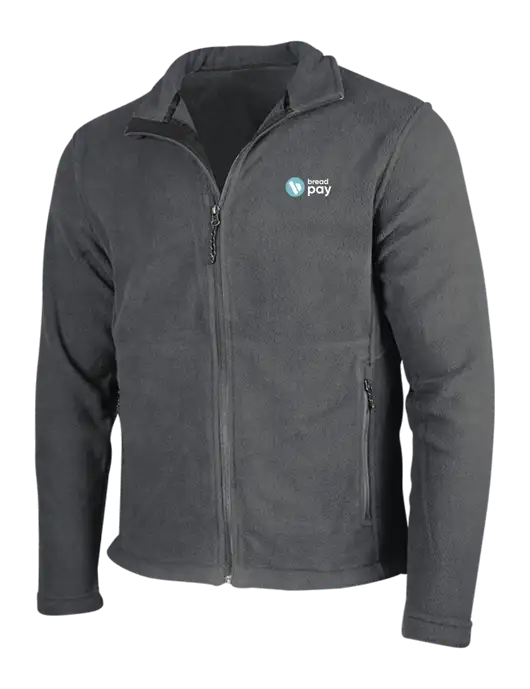Dark Grey Fleece Jacket w/Bread Pay Logo