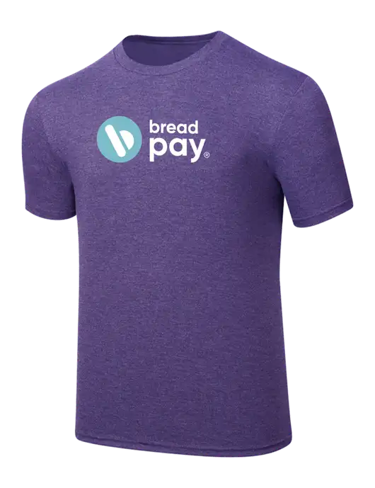 Simply Soft Purple Frost 4.5oz  Poly/Combed Ring Spun Cotton T-Shirt w/Bread Pay Logo