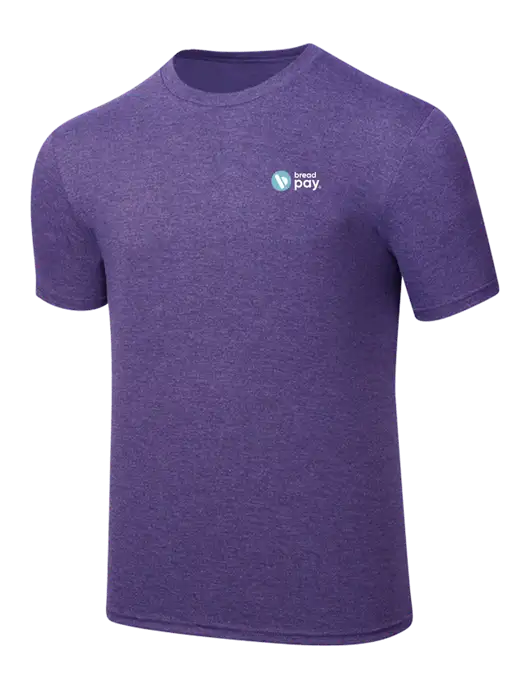 Simply Soft Purple Frost 4.5oz  Poly/Combed Ring Spun Cotton T-Shirt w/Bread Pay Logo
