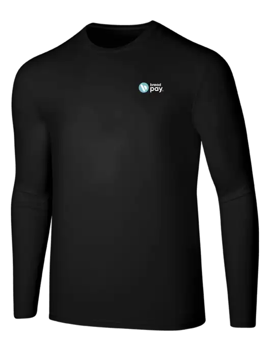 Seriously Soft Black Long Sleeve T-Shirt w/Bread Pay Logo
