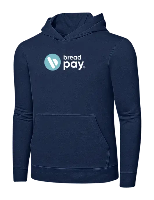 Navy 7.8 oz Ring Spun Hooded Sweatshirt w/Bread Pay Logo