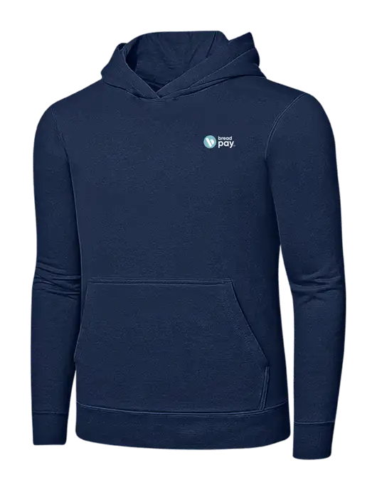 Navy 7.8 oz Ring Spun Hooded Sweatshirt w/Bread Pay Logo