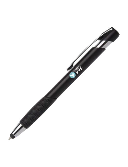 Alize Black Stylus Black Ink Pen w/Bread Pay Logo