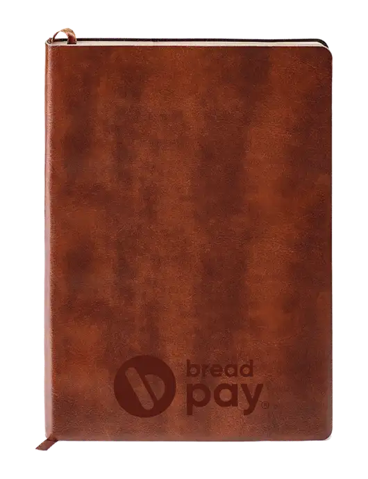 Fabrizio Brown Soft Cover 5.75 x 8.125 Journal w/Bread Pay Logo