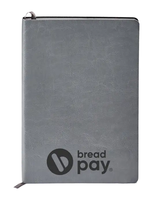 Fabrizio Grey Soft Cover 5.75 x 8.125 Journal w/Bread Pay Logo