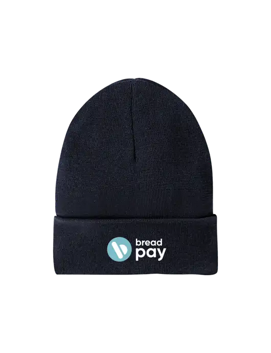 Recycled True Navy Beanie w/Bread Pay Logo