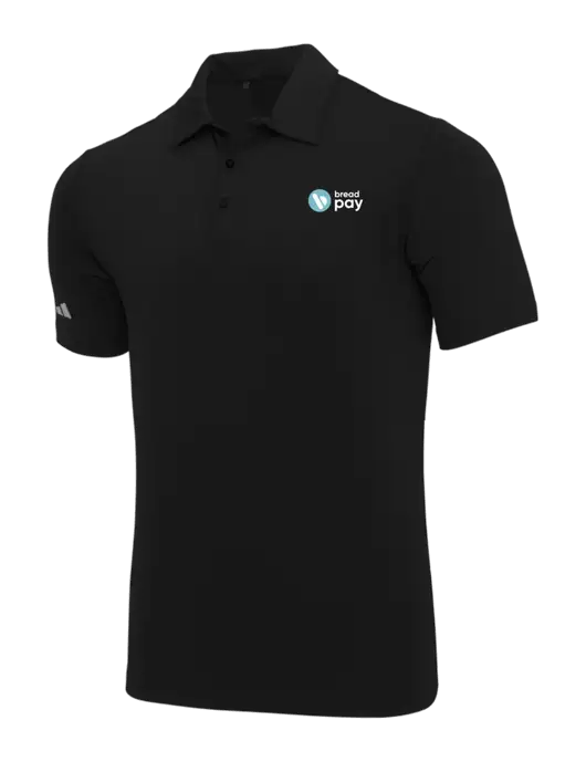 Adidas Black Ultimate Solid Polo w/Bread Pay Logo
