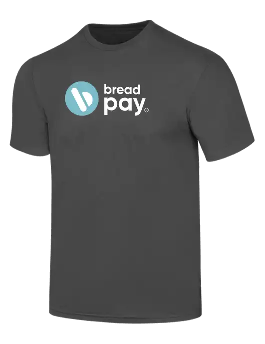 Simply Soft Charcoal 4.5oz  Poly/Combed Ring Spun Cotton T-Shirt w/Bread Pay Logo