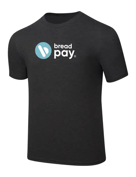 Simply Soft Black Frost 4.5oz  Poly/Combed Ring Spun Cotton T-Shirt w/Bread Pay Logo