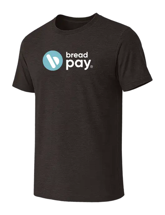 BELLA+CANVAS Dark Grey Heather CVC Short Sleeve Tee w/Bread Pay Logo