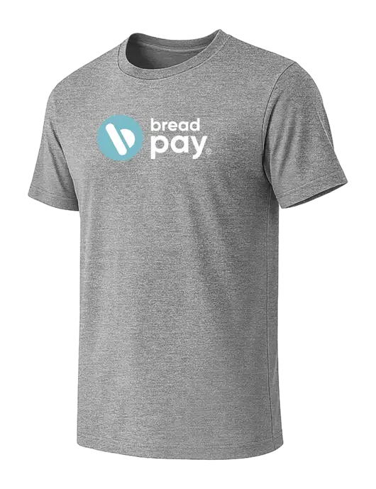 BELLA+CANVAS Heather Grey CVC Short Sleeve Tee w/Bread Pay Logo