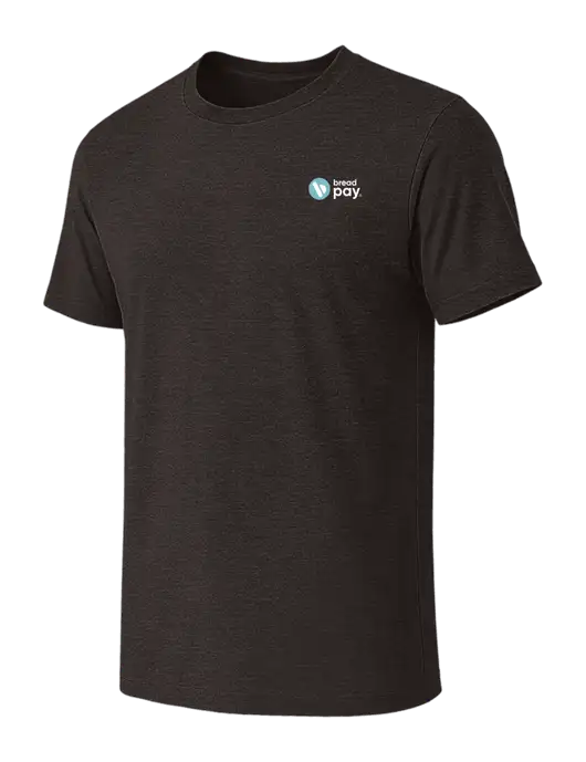 BELLA+CANVAS Dark Grey Heather CVC Short Sleeve Tee w/Bread Pay Logo