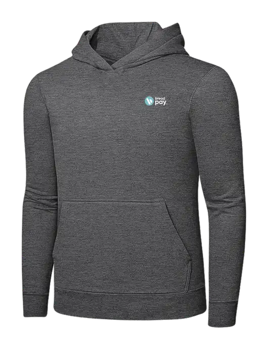 Graphite Heather 7.8. oz Ring Spun Hooded Sweatshirt w/Bread Pay Logo