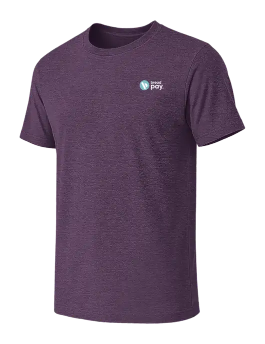 BELLA+CANVAS Heather Purple CVC Short Sleeve Tee w/Bread Pay Logo