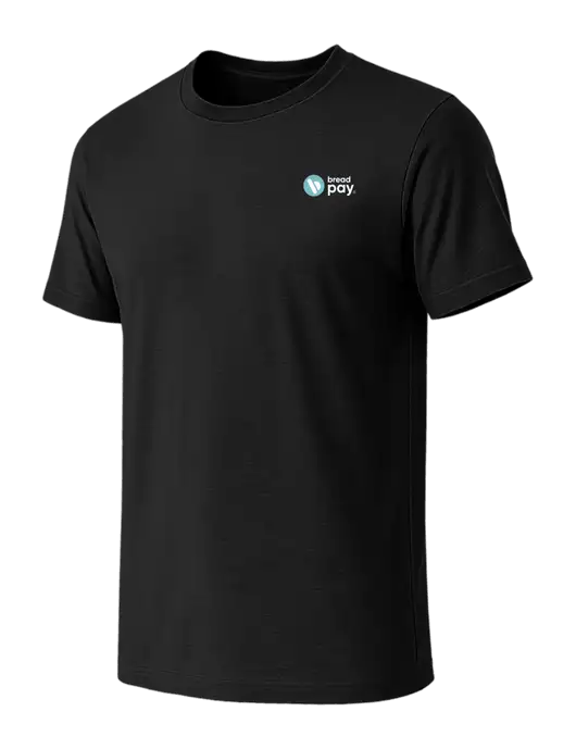 BELLA+CANVAS Black CVC Short Sleeve Tee w/Bread Pay Logo