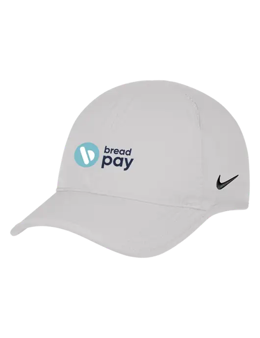 Nike White Featherlight Cap w/Bread Pay Logo