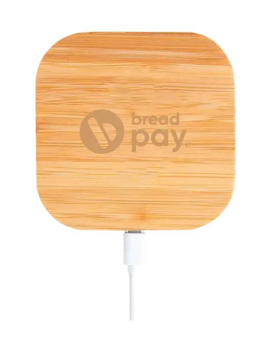 Bamboo Boost Fast Charge 15W Pad w/Bread Pay Logo