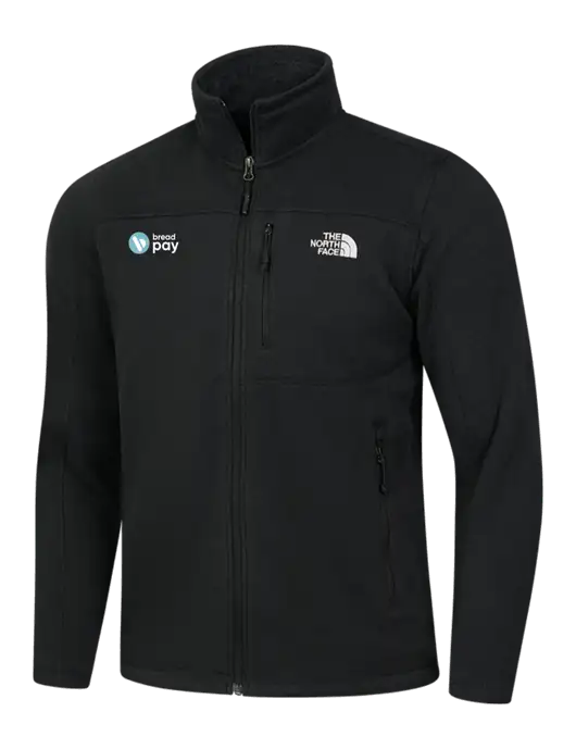 North Face Black Heather Sweater Fleece Jacket w/Bread Pay Logo