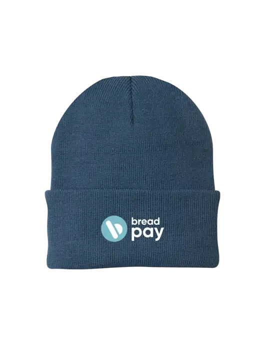 Dark Slate Knit Cap w/Bread Pay Logo