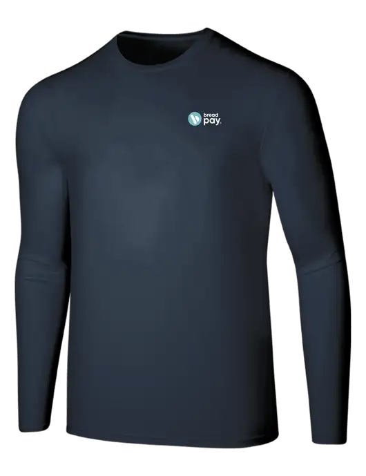 Seriously Soft Navy Long Sleeve T-Shirt w/Bread Pay Logo