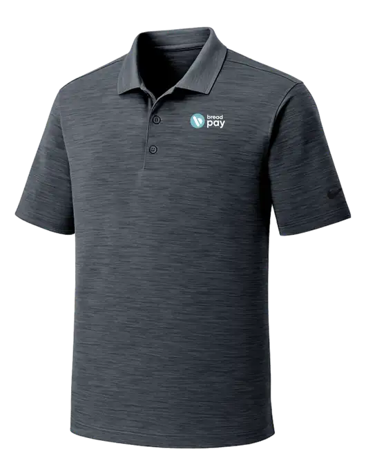 Nike Dri-FIT Dark Grey Striated Polo w/Bread Pay Logo