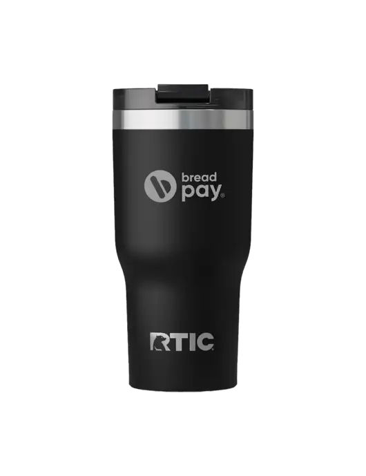 RTIC Essential 20 oz Black Tumbler w/Bread Pay Logo