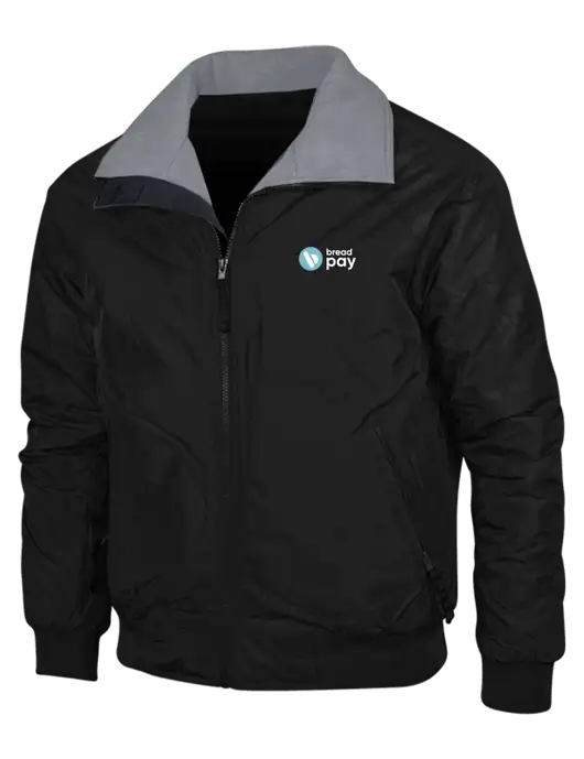Black/Grey Classic Challenger Jacket w/Bread Pay Logo