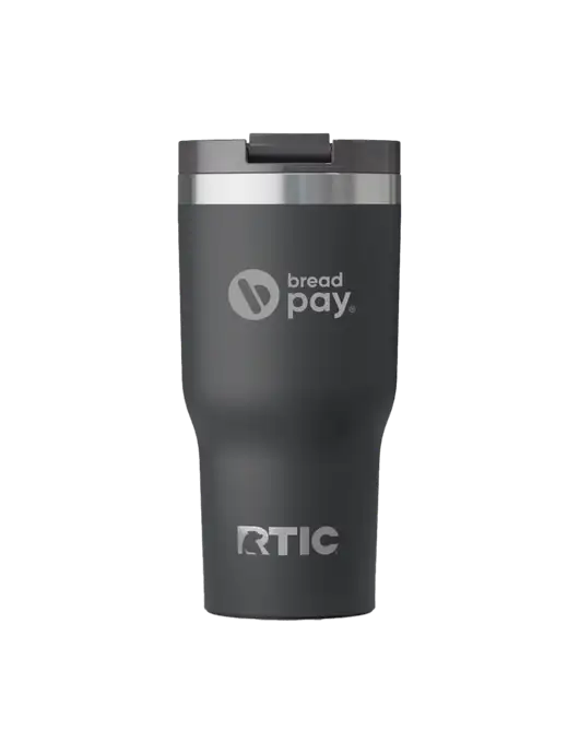 RTIC Essential 20 oz Charcoal Tumbler w/Bread Pay Logo